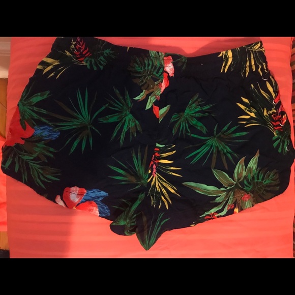 Floral Shorts Drawstring Waist  Sexy Shorts - Picture 1 of 5